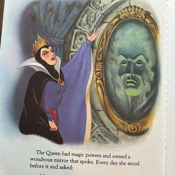 Vintage 80s Snow White and the Seven Dwarfs Walt Disney A Golden Book Hardback - Picture 8 of 12